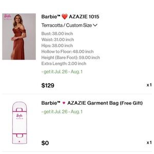 Azazie Terracotta Gown